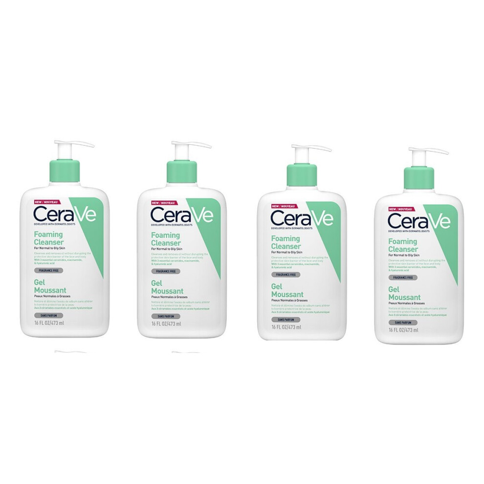 CeraVe Foaming Cleanser 473ml x 4