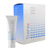 Sterex Natural Aloe Vera Soothing Gel (10 x 35ml) - Quick-Absorbing Lemon Grass Fragrance for Post-Electrolysis, After Waxing & Sun Care