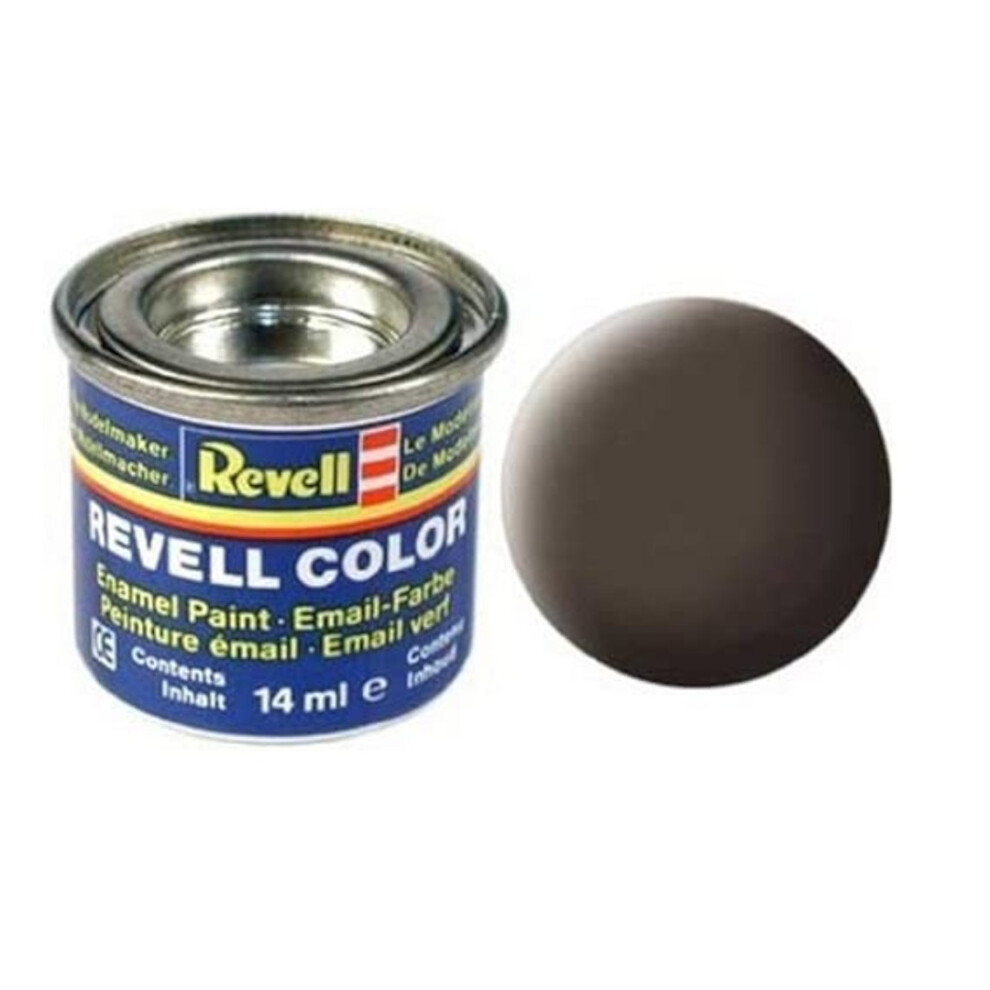 New Revell Enamel 084 Leather Mat 14Ml Brown