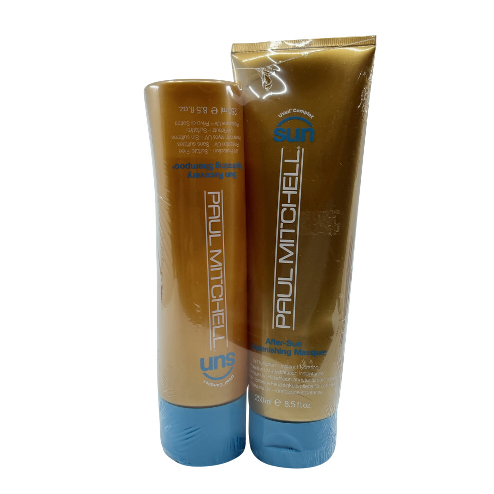 Paul Mitchell Sun Recovery Shampoo & After Sun Replenishing Mask 8.5 OZ Each