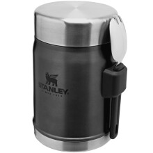 (14oz, Charcoal) Stanley Classic Legendary 14OZ Thermal Travel Food Jar Pot With Spork