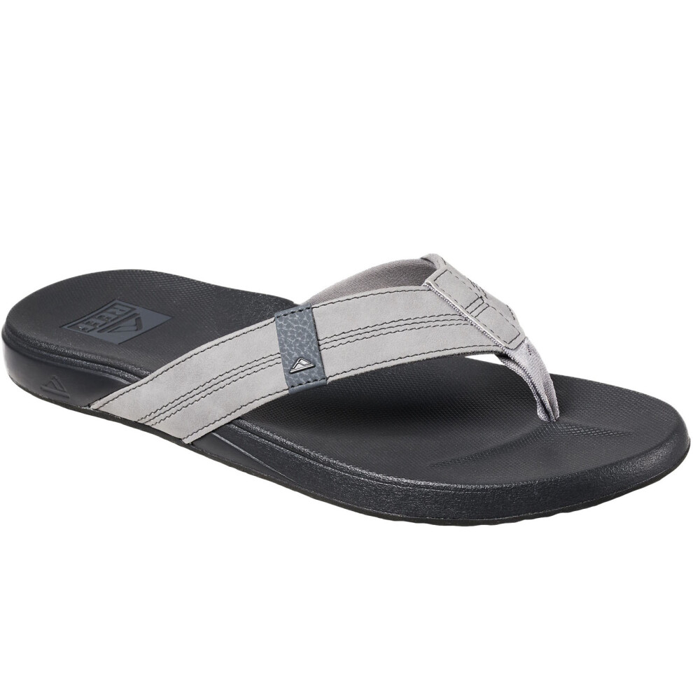 (7 UK, Shaded Grey) Reef Mens Cushion Phantom Summer Beach Holiday Thongs Flip Flops Sandals