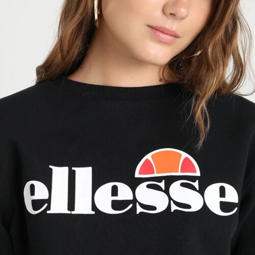 Ellesse (12, Anthracite) Ellesse Womens Agata Pullover Crew Neck Jumper Sweater Sweatshirt - Anthracite 2