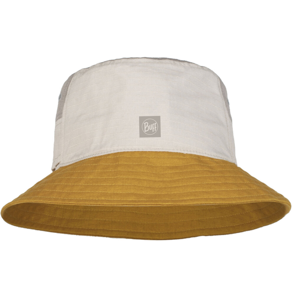 Buff (Sm, Ocher) Adults Sun Upf 50 Lightweight Summer Festival Bucket Hat Brown