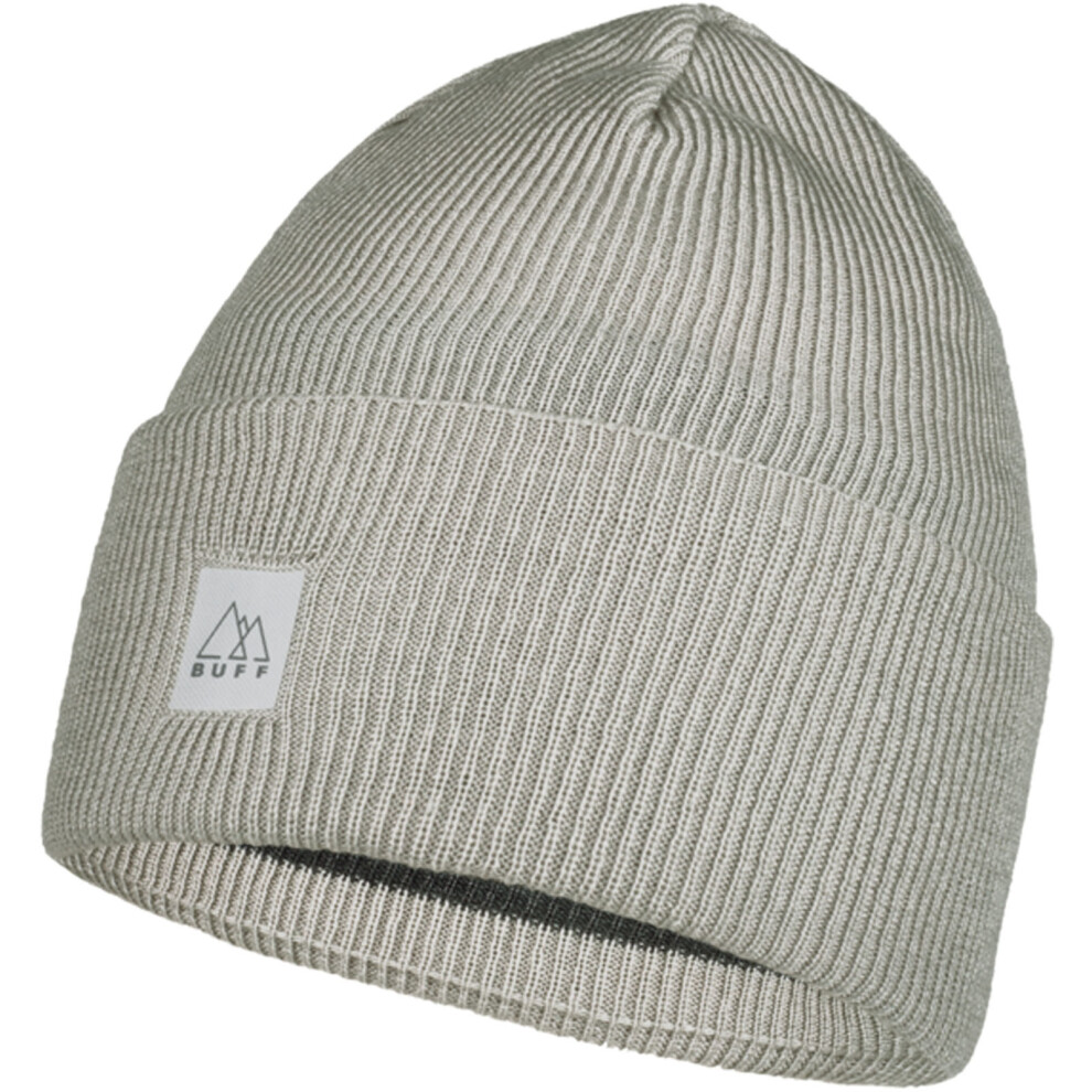 (One Size, Light Grey) Buff Unisex Crossknit Warm Winter Beanie Hat