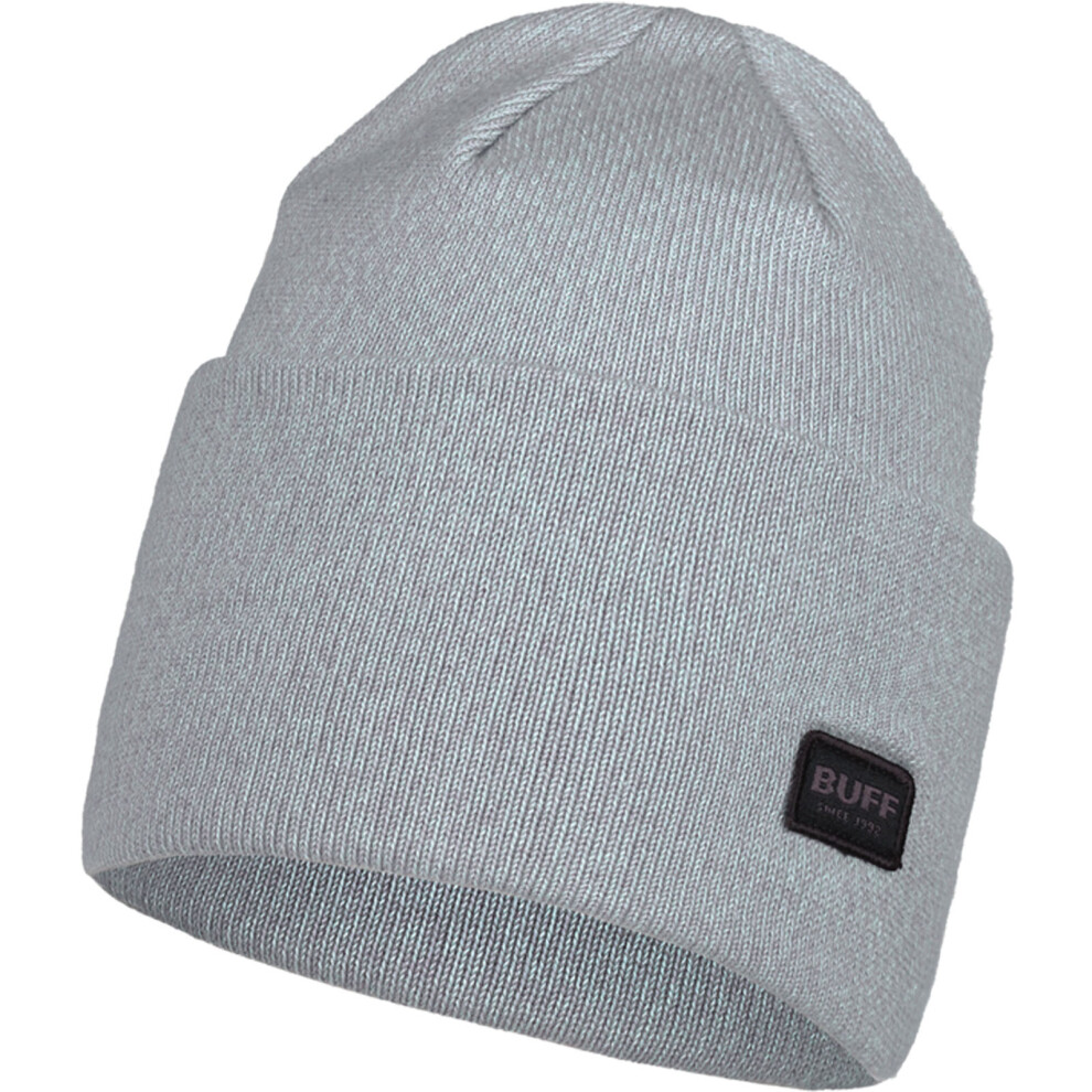 (One Size, Ash Grey) Buff Unisex Knitted Warm Winter Beanie Hat