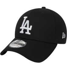 (M/L, Black) New Era LA Dodgers Essentials 39THIRTY Stretch Fit Baseball Cap Hat - Black