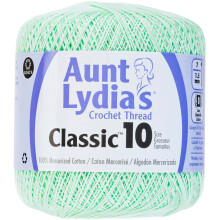 Aunt Lydia's Classic Crochet Thread Size 10-Mint Green 154-428