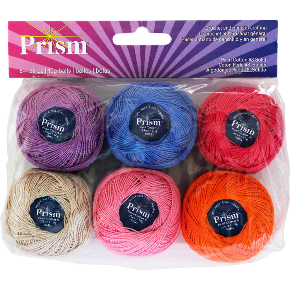 DMC Prism Pearl Cotton Size 8 6/Pkg-Solid 74508