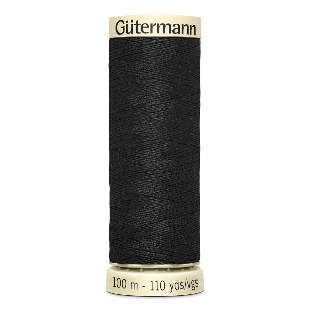 Gutermann Sew-All Thread 110yd-Black 100P-10