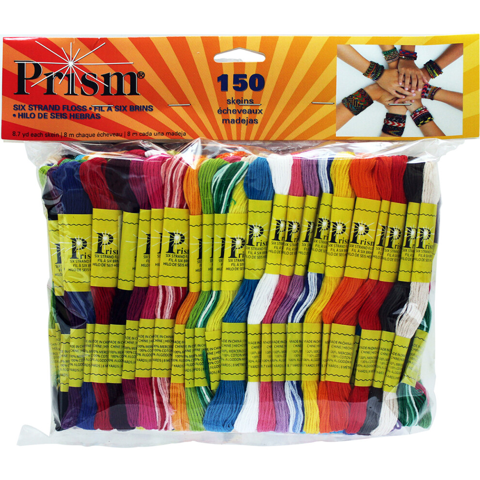 DMC Prism Craft Floss XL Pack 8.7yd 150/Pkg-Assorted Colors 74518