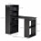 Homcom HOMCOM 120cm Computer Desk Bookshelf Writing Table 6 Shelves Black 2