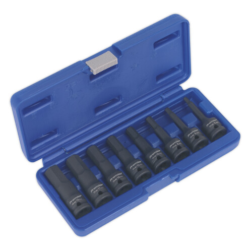 Sealey Sealey Ak5601 Impact Hex Key Set 8Pc 1/2Sq Drive