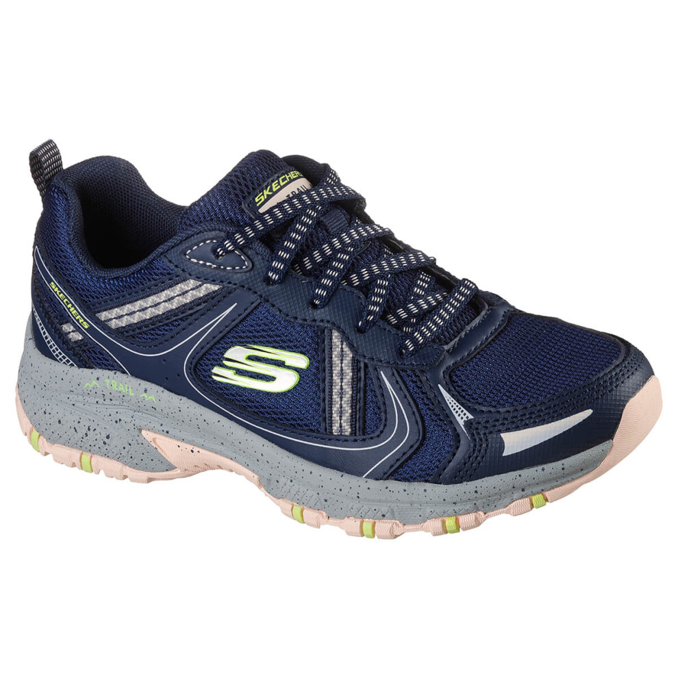 (UK 3, Navy Leather/Grey) Skechers Womens 2021 Hillcrest Vast Adventure Memory Foam Leather Trainers