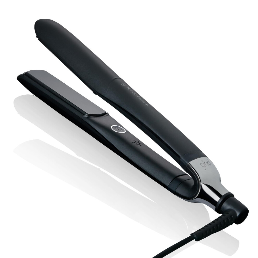 Ghd Platinum+ Styler In Black - Professional Smart Hair Straighteners, Wishbone Hinge, Ultra Gloss Plates