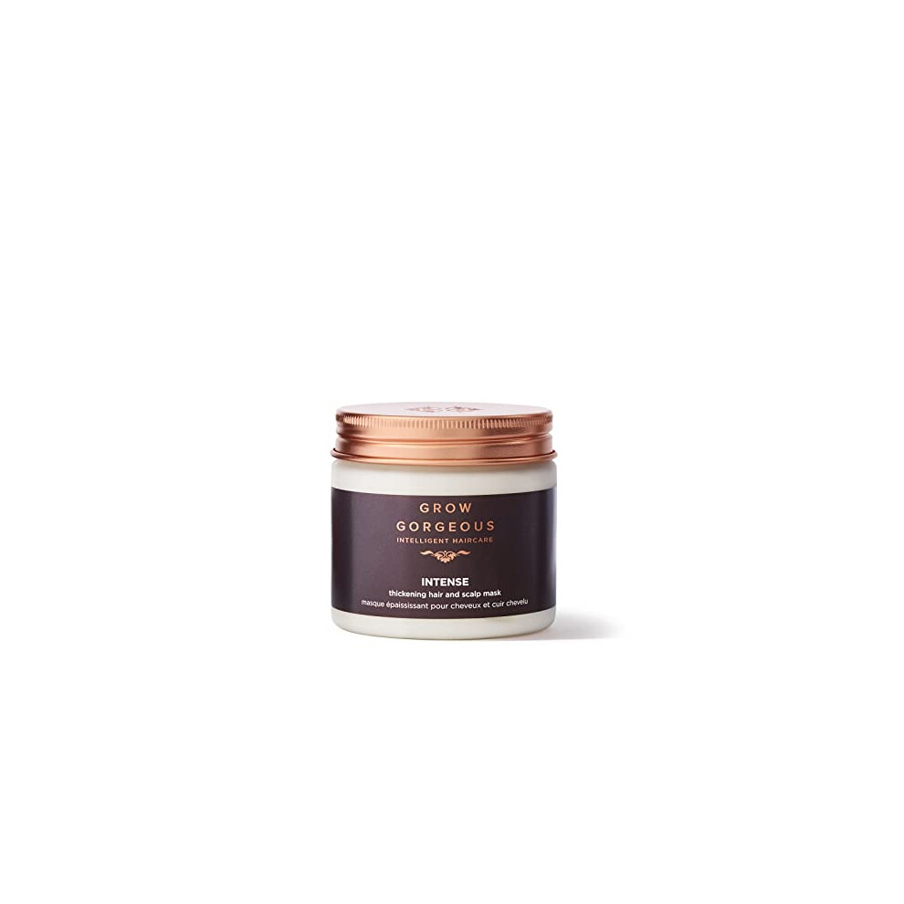 Masque capillaire   paississant intense Grow Gorgeous 200 ml -    l'acide hyaluronique et au beurre de karit   pour des cheveux plus volumineux et p