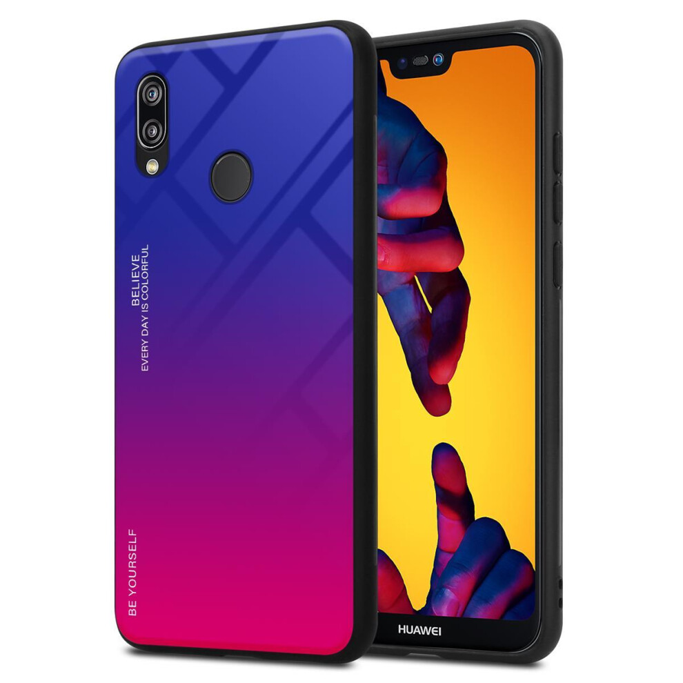 (PURPLE - RED) Cadorabo Case for Huawei P20 LITE 2018 / NOVA 3E Cover Protection TPU Silicone Gel  Back case-image-OPC-P8RN7DV-NEW