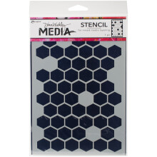 Plantillas Dina Wakley Media de 9"" x 6"" con dise o de panal MDS-58250