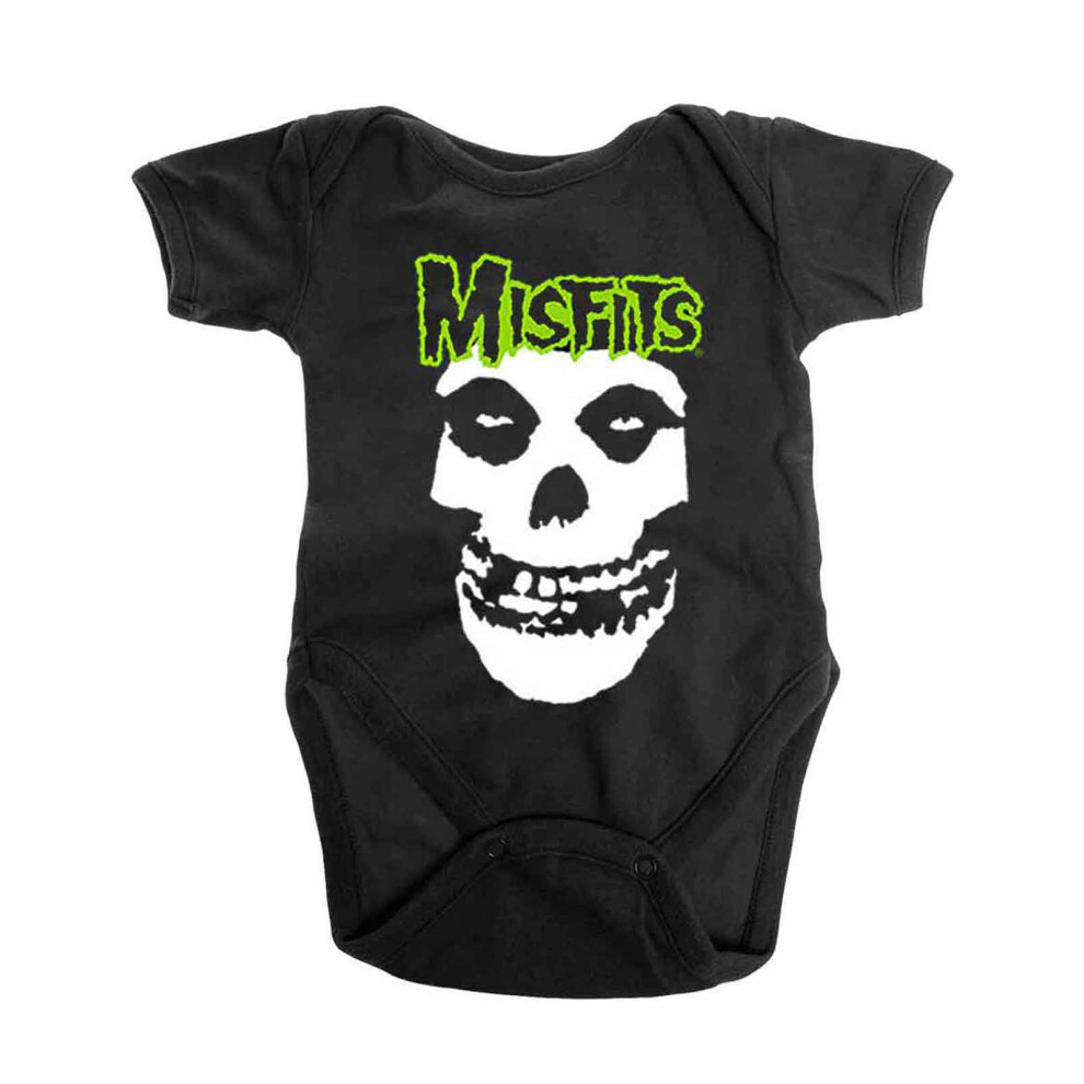 Skull and Logo Baby Grow