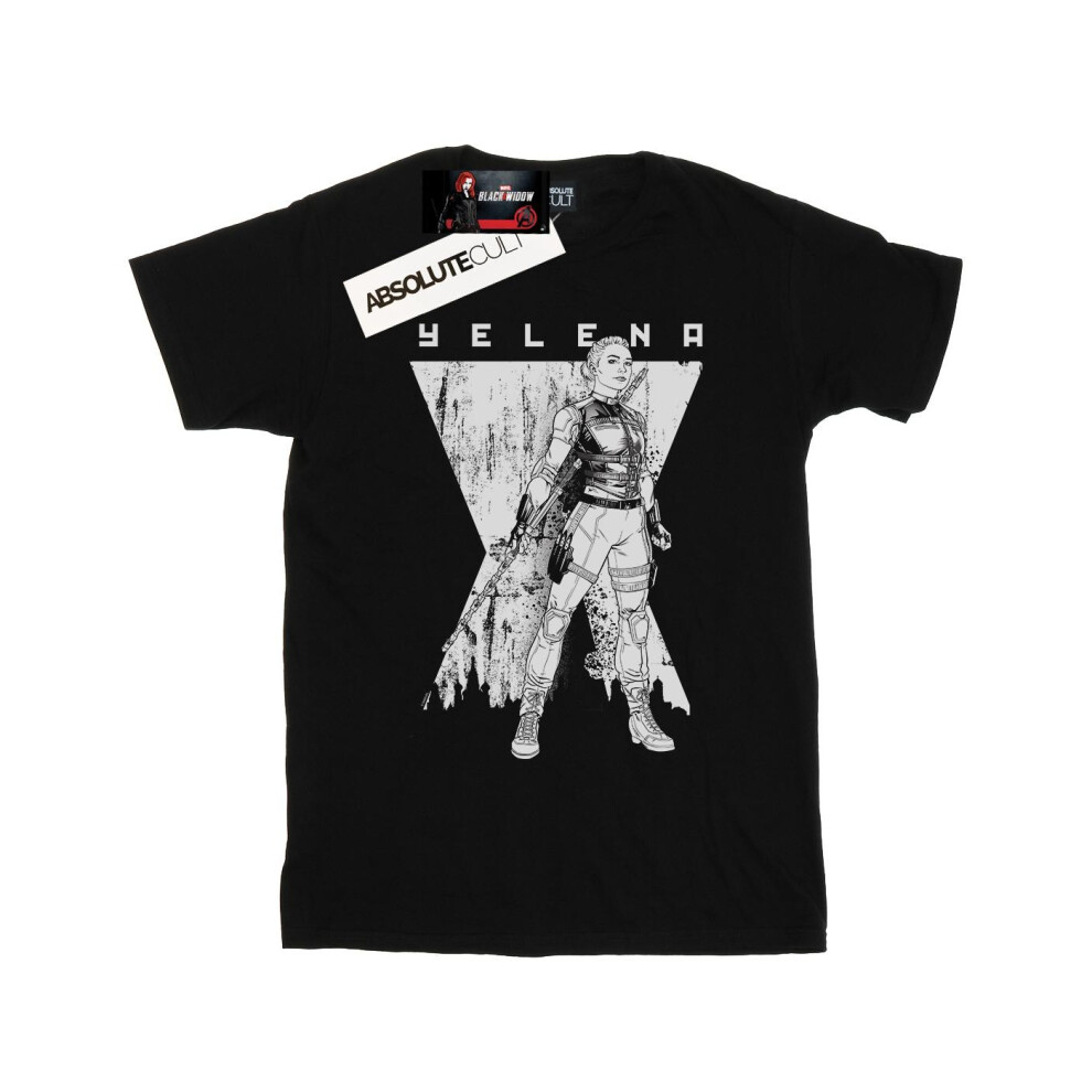 Marvel Womens/Ladies Black Widow Movie Yelena Romanoff Mono Cotton Boyfriend T-Shirt
