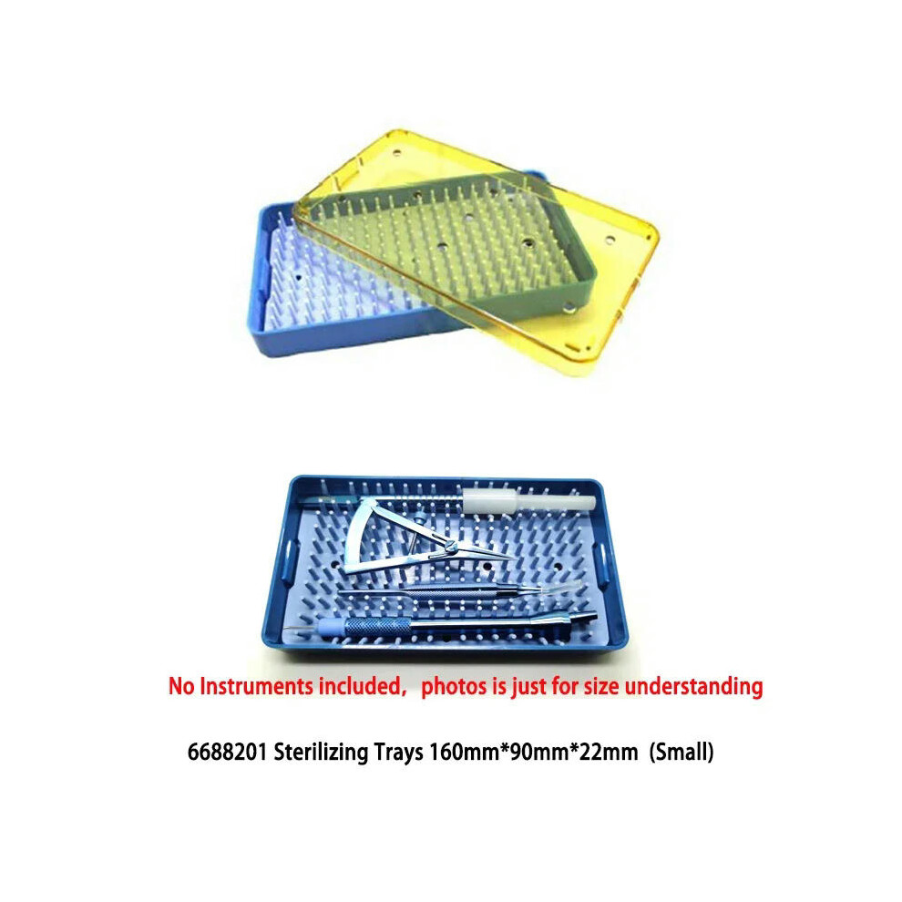 (Small) Sterilization Tray Case Box Silicone Sterilization tray Ophthalmic dental Surgical Instruments Disinfection Box