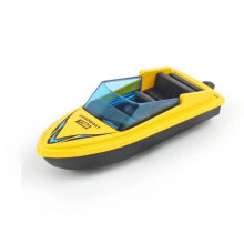 (Yellow Speed Boat) MINI Alloy Speed Boat Model Toys 1:64 Metal Yacht Transport Ship Model Collectable Watercraft Decoration Toys For Kids Gift