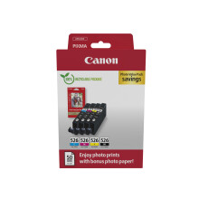 Confezione da 5 cartucce d'inchiostro CANON CLI-526 BK - Multicolore
