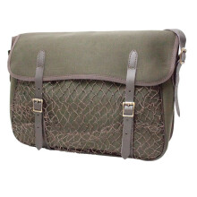 BISLEY canvas game bag - leather and brass fittings shooting and hunting bag