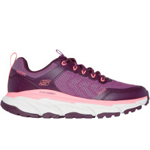 (4 UK, Raspberry) Skechers Womens D'Lux Journey Marigold Memory Foam Trainers Sneakers Shoes