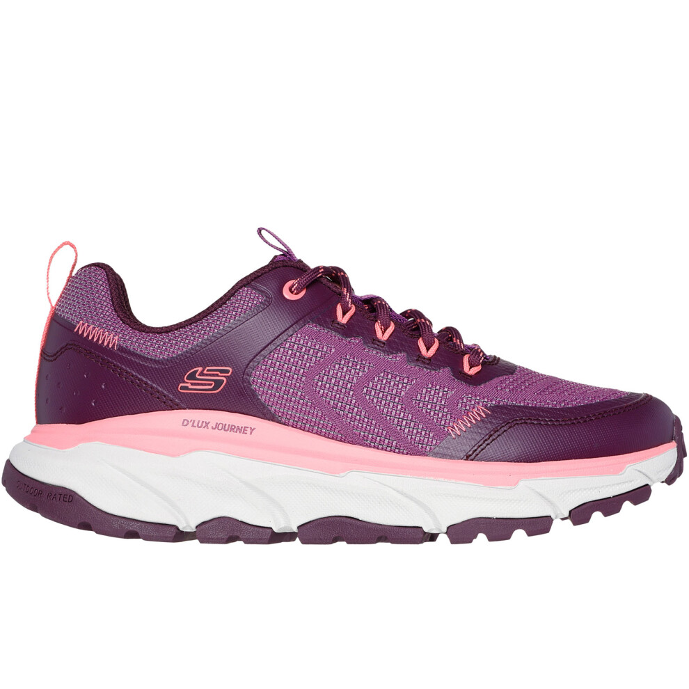 Skechers (4.5 Uk, Raspberry) Womens D'lux Journey Marigold Memory Foam Trainers Sneakers Shoes