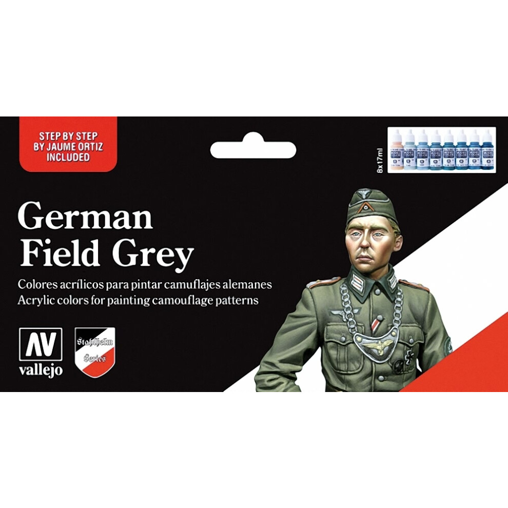 VAL70181 - AV Vallejo Model Color Set - German Field Grey Uniform