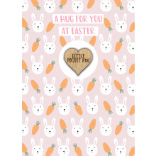 Hug At Easter Pocket Hug Bunnylicious Carrots Easter Card & Gift Greeting Card