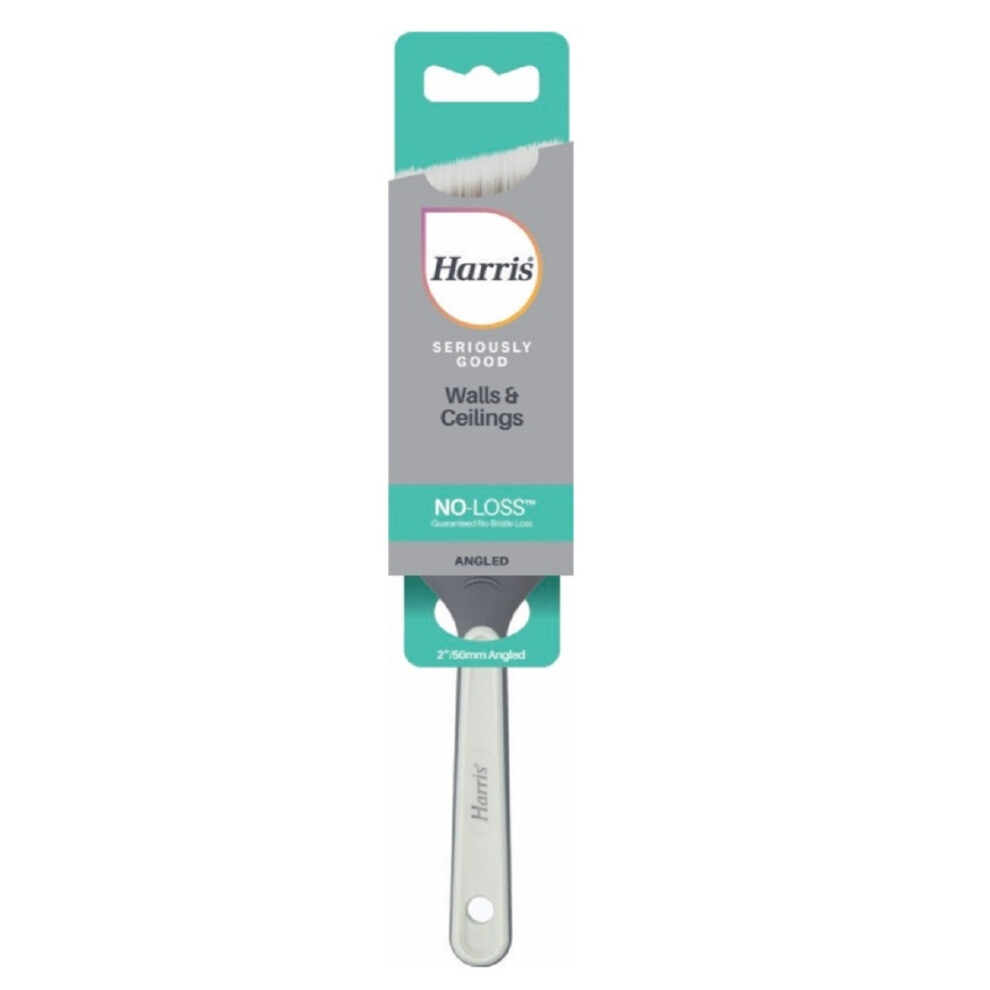 (50mm, White) Harris Seriously Good Wall And Ceiling Angled Paint Brush