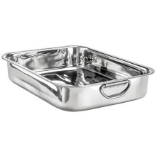GEEZY Roasting Tin & Stainless Oven Tray Roasting Tray Dishwasher Safe Baking Tray