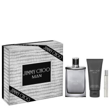 Jimmy Choo Man 3 Pcs Set: 3.3 Eau De Toilette Spray + 0.25 Eau De Toilette Spray + 3.3 Shower Gel (Hard)