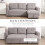 Homcom HOMCOM 3 Seater Sofa Bed, Convertible Pull Out Sofa with Storage, Grey 2