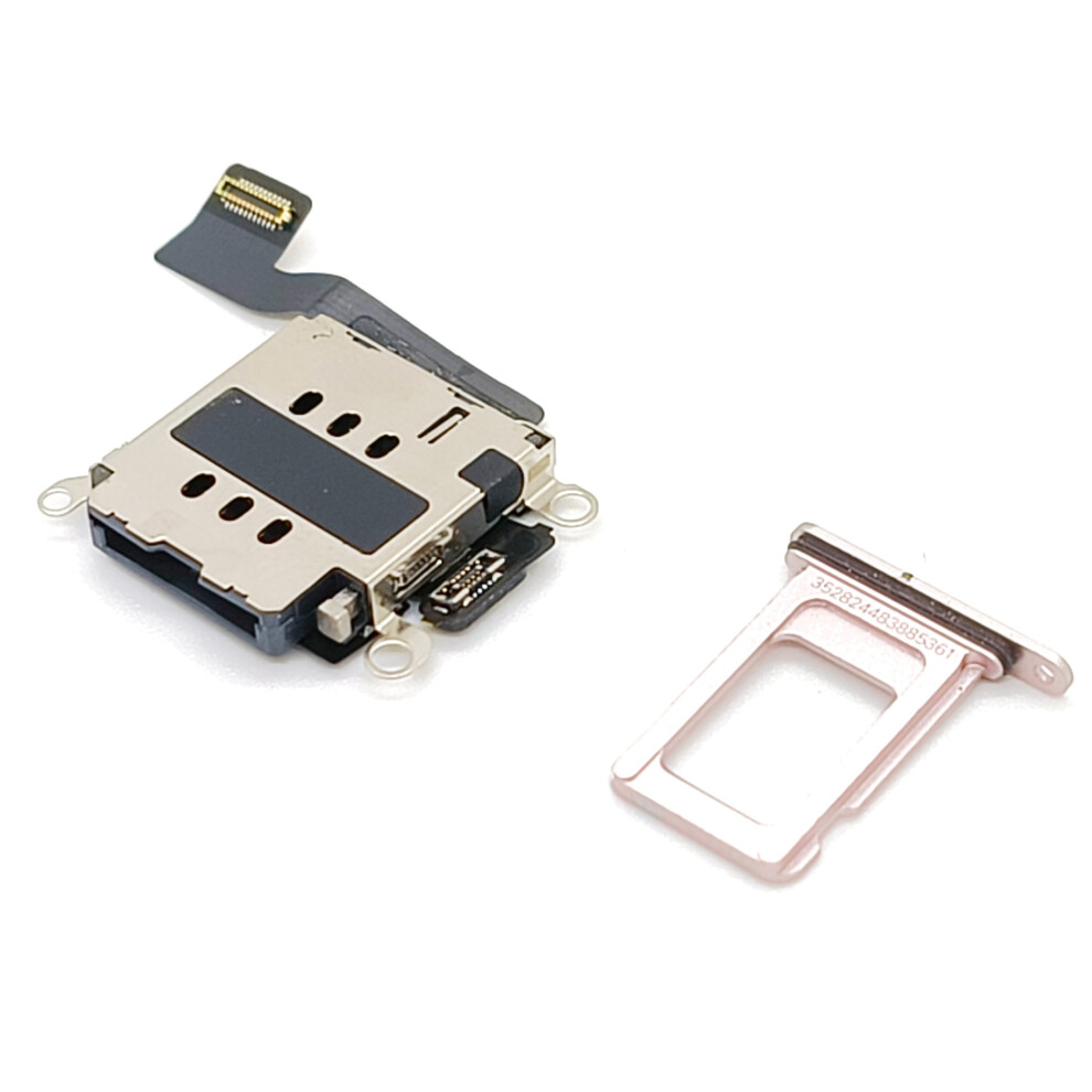 Dual Sim Tray Compatible With Iphone 13 With Sim Card Reader - 2 Sim Cards In 1 Phone Pink 7865575150320