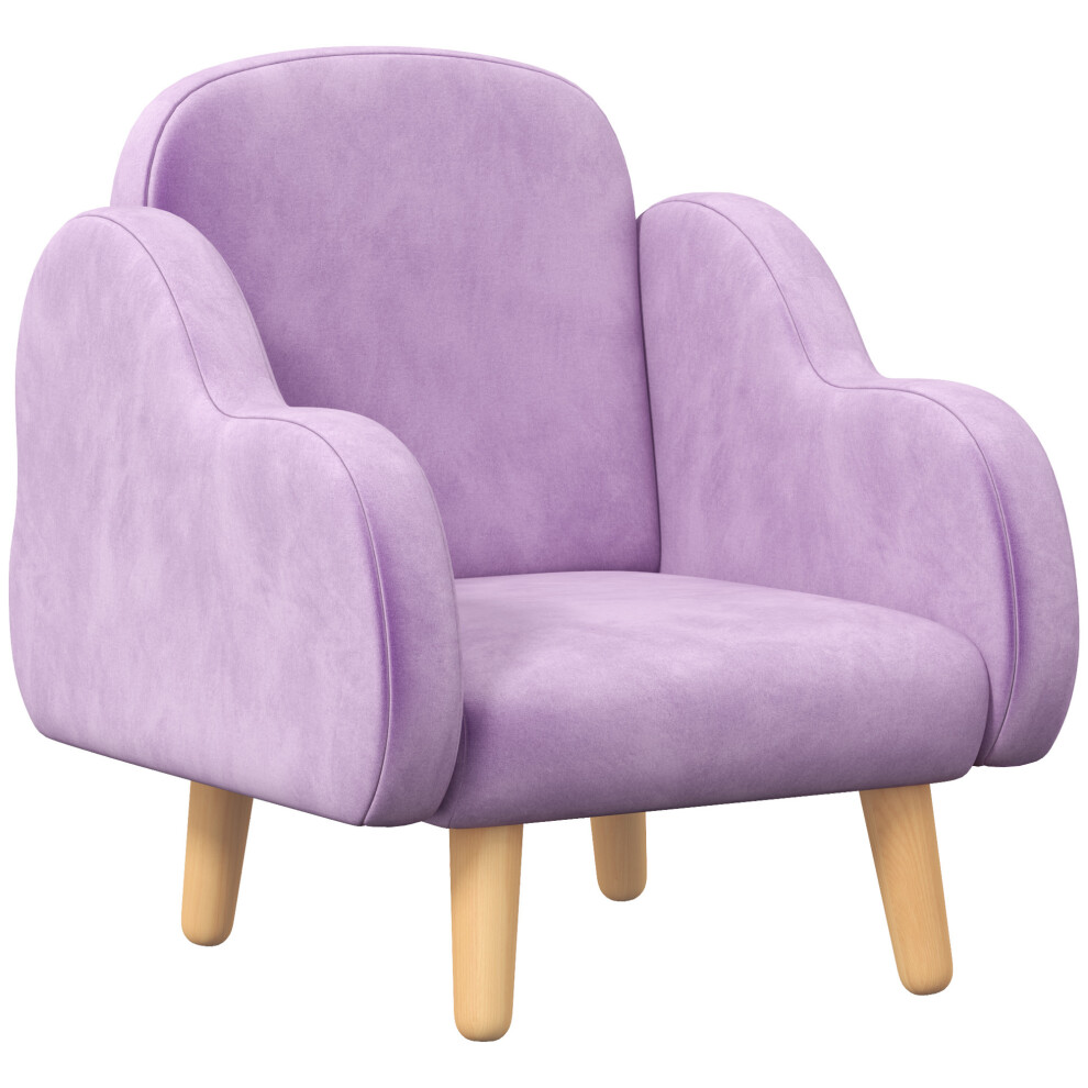 ZONEKIZ Cloud-Shaped Toddler Armchair, Kids Chair, 1.5-3 Years - Purple-image-OPC-PBZZRPW-NEW
