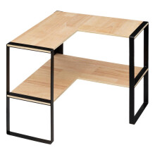 Corner shelf with 2 levels - Beige