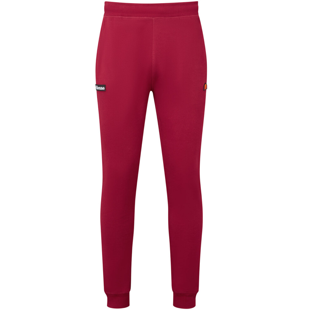 (M, Burgundy) Ellesse Mens Barasson Track Pants Sweatpants Jogging Bottoms Joggers