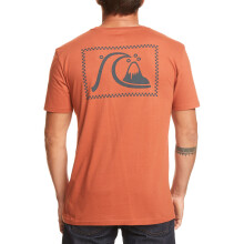 (M, Baked Clay) Quiksilver Mens The Original Short Sleeve Crew Neck Cotton T-Shirt Top Tee