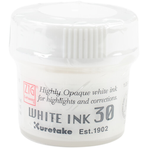 Zig Cartoonist Opaque Pen Ink 30ml-White CNCE2013
