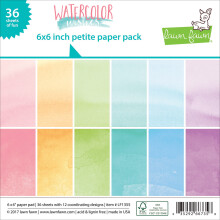LAWN FAWN Enkel-Sidig Petite Papperspaket 6"X6" 36/Pkt-Vattenfärger, 12 Designer/3 Varje