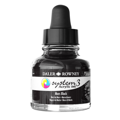 Daler-Rowney System3 Ink 29.5ml Mars Black