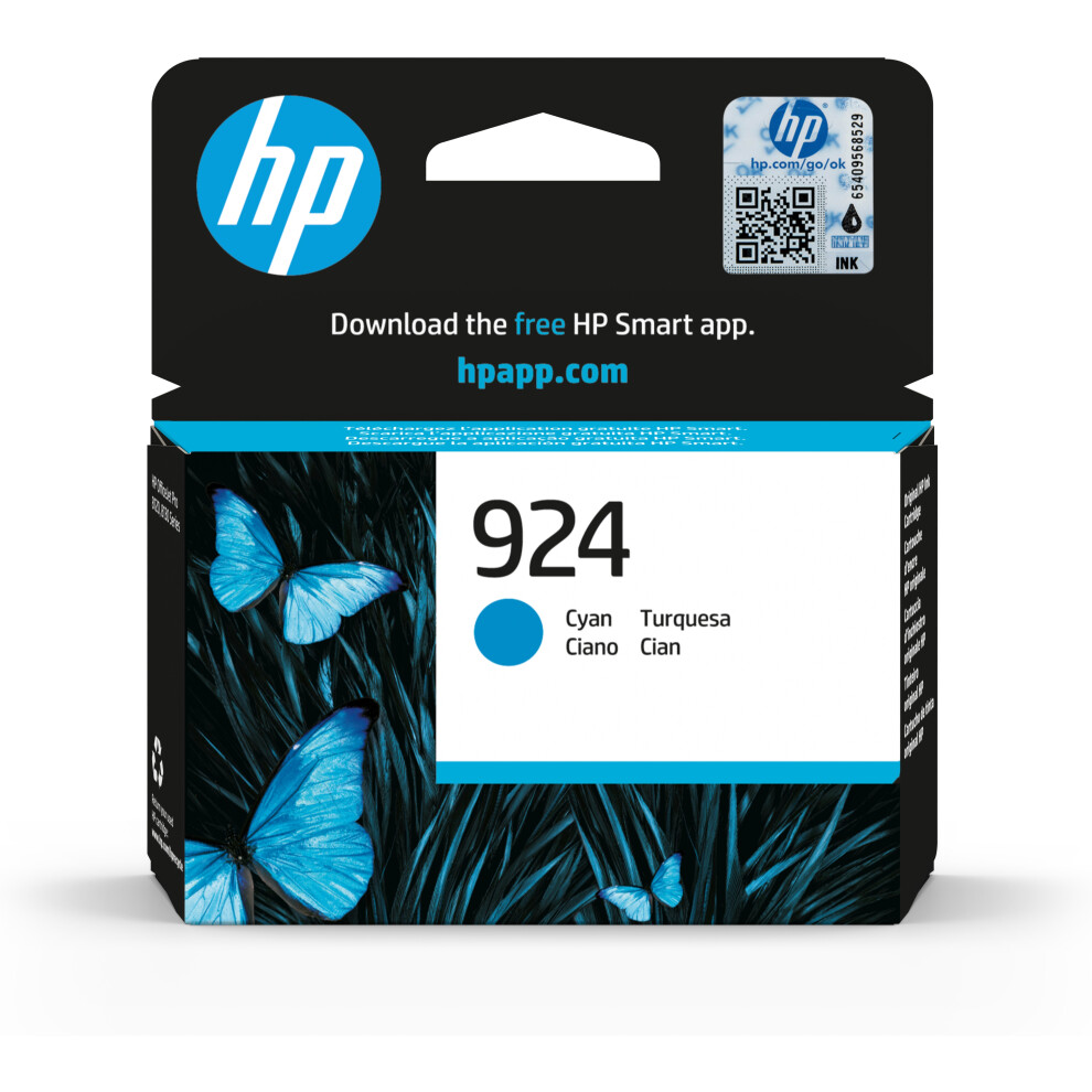 HP 924 - Cyan - original - Officejet - ink cartridge