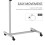 Homcom HOMCOM C-Shaped Mobile Table Sofa Over Bed Side Nightstand w/ Casters, Black 5