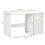 Homcom HOMCOM Computer Desk w/ Drawers Modern Writing Workstation for Home Office 2