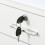 Vinsetto Vinsetto Mobile File Cabinet Lockable Documents Storage w/ 5 Wheels White 7