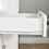 Vinsetto Vinsetto Mobile File Cabinet Lockable Documents Storage w/ 5 Wheels White 8