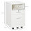 Vinsetto Vinsetto Mobile File Cabinet Lockable Documents Storage w/ 5 Wheels White 2